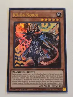 K9-04 Noroi DOOD-EN025 Ultra Rare Yugioh Doom of Dimensions 1st Edition Mint - Image 1