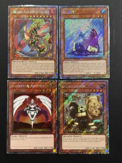 2025 YUGIOH RA04 1ST ED PLATINUM SECRET RARE SLUSHY NM BONUS SET - Image 1