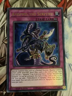 YUGIOH APOPHIS THE SERPENT ULTRA RARE MZTM-EN010 - Image 1