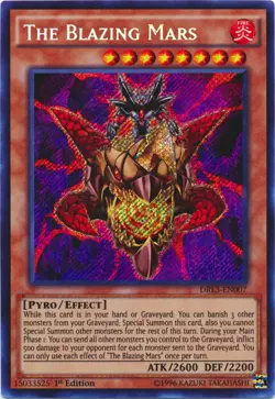 The Blazing Mars - DRL3-EN007 - Secret Rare - 1st Edition x1 - Lightly Played - Image 1