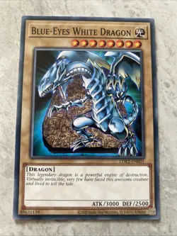 Yugioh - Blue-Eyes White Dragon (Tablet Background) - LDK2-ENK01 - Common - Image 1