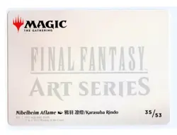 Nibelheim Aflame Art Series Card 35 Regular Final Fantasy MTG Card NM - Image 2