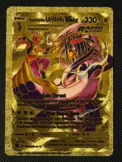 Pokemon Rapid Strike Urshifu VMAX GOLD DISPLAY Card MINT CONDITION.- - Image 1