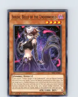 Yu-Gi-Oh Isolde, Belle Of The Underworld SR07-EN017 1st Edition Common Card NM - Image 1