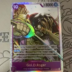 Gol. D. Roger (SR) OP13-064 One Piece Card Carrying On His Will English - Image 1