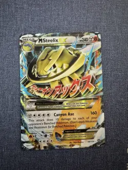 Pokemon TCG M Steelix EX XY Steam Siege 68/114 Ultra Holo Rare Card NM - Image 1