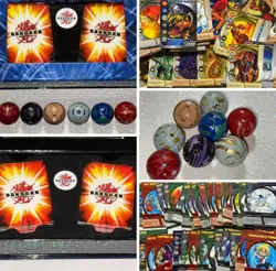BAKUGAN LOT BAKUGAN BRAWLERS BOX *100 CARDS TOTAL / 50 MAGNET CARDS + WARRIORS - Image 1
