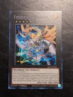Yu-Gi-Oh! PRISMATIC SECRET RARE CARD EXOSISTER MIKAILIS MP23-EN256 1ST NM - Image 1