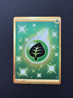 Pokemon Fusion Strike Grass Energy Gold Secret Rare Card 283/264 Holo - Image 1