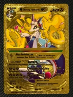 Pokemon Shining Primarina GOLD DISPLAY Card MINT CONDITION. - Image 1