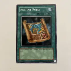 Ancient Rules - STON-EN037 - Rare - Unlimited Edition Near Mint Yugioh Card - Image 1