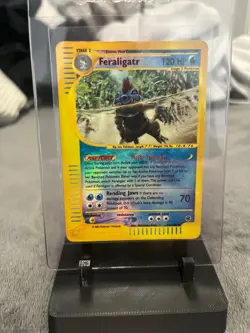 Pokemon TCG Feraligatr Expedition Card 47/165 Reverse Holo Rare, Vintage MP - Image 1
