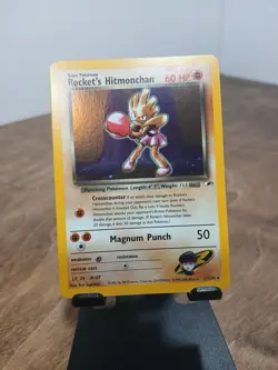Pokemon TCG Rockets Hitmonchan Holo Rare Card 11/132 - Image 1