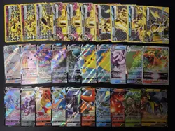 Lot of 150 Pokemon Cards Mega/EX/GX/Full Art/V/VMAX Modern Collection HP-DAMAGED - Image 5