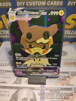 Mimikyu x Pikachu Pokemon ACG Holo Cosplay Card - Adorable Duo Collectible - Image 2