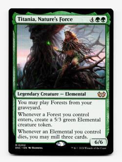 Titania, Nature's Force [Commander: Duskmourn: House of Horror] MTG Magic 🌳 - Image 3