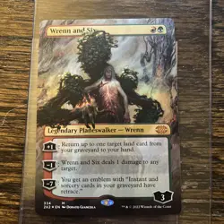 Wrenn and Six Borderless Foil Double Masters 2022 MTG Magic Gathering Wren Mint - Image 2