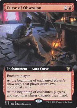 Curse of Obsession (Extended Art) Commander: Innistrad: Midnight Hunt Regular - Image 1