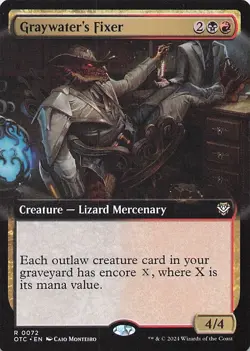 Graywater's Fixer (Extended Art) Outlaws of Thunder Junction Regular - Image 1