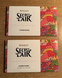Flower Power MTG Secret Lair Chaos Vault Foil AND Non Foil - Brand New, Sealed - Image 2