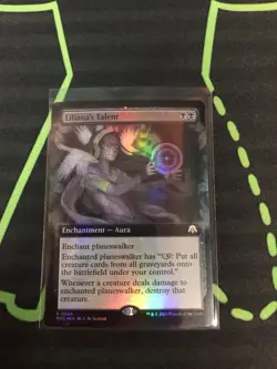 MTG Magic The Gathering Liliana’s Talent Ext Art Foil Planeswalker Enchantment - Image 1