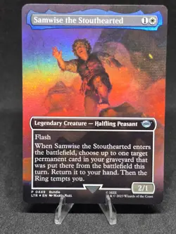 MTG Samwise the Stouthearted 0449 Lord of the Rings Promo Full Art Foil NM - Image 1