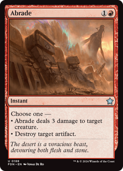 Abrade #188 | Near Mint | Foundations FDN | Magic MTG - Image 1
