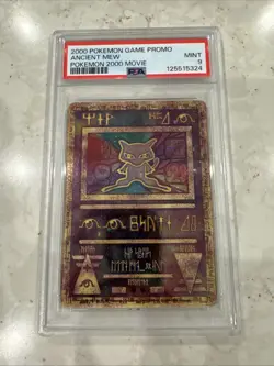 PSA 9!!! 2000 ANCIENT MEW POKEMON MOVIE PROMO CARD!! PSA 9 GEM MINT CONDITION!! - Image 1