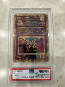 PSA 9!!! 2000 ANCIENT MEW POKEMON MOVIE PROMO CARD!! PSA 9 GEM MINT CONDITION!! - Image 3