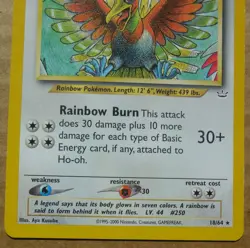 Ho-oh 18/64 Rare Non-Holo Neo Revelation Set Pokemon Card LP - Image 3