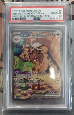 PSA 10 POKEMON DRI EN-DESTINED RIVALS #235 ARVEN'S MABOSSTIFF ex SIR - Image 1