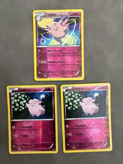 3x Clefairy Lot 69/111 And 82/122 Furious Fists Reverse Holo Pokemon [ENG]* TCG - Image 1