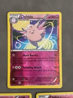 3x Clefairy Lot 69/111 And 82/122 Furious Fists Reverse Holo Pokemon [ENG]* TCG - Image 3