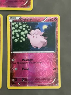 3x Clefairy Lot 69/111 And 82/122 Furious Fists Reverse Holo Pokemon [ENG]* TCG - Image 5