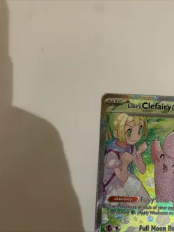 Pokemon Lillie's Clefairy EX Sir 184/159 English, Journey Together, NM Condition - Image 5