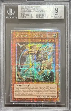 2023 BGS 9 YUGIOH RA01 QCR SECRET RARE ARTIFACT LANCEA 💫 - Image 1