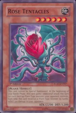 Yugioh Rose Tentacles #RGBT-EN007 Raging Battle 1st Edition - Image 1