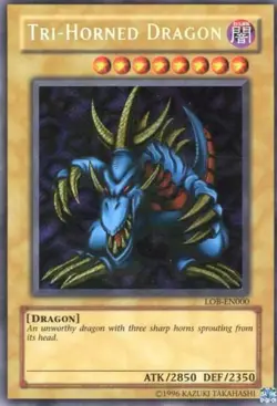 (2020 REPRINT) #LOB-EN000 Tri-Horned Dragon (LOB-EN000) - Image 1