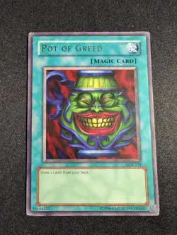 Yugioh - Pot of Greed LOB-119 Unlimited Rare HP - Image 2