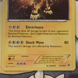 Electivire 54/149 Cosmos Holo Rare Boundaries Crossed Pokemon Card Near Mint - Image 3