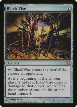 Black Vise FOIL From the Vault: Relics MINT Artifact Mythic Rare CARD ABUGames - Image 1