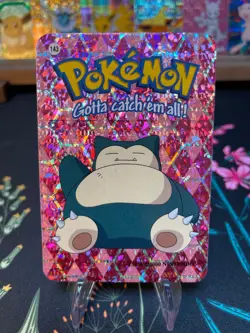 Snorlax #143 - Vintage Vending Machine Prism Sticker 2000 - Pokemon Card - Image 1