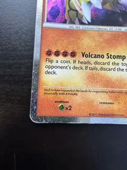Groudon Shiny SL4 Holo Rare Call Of Legends Pokemon Card HP DMG - Image 5
