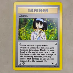 Charity 99/132 - NM Near Mint - Gym Heroes WOTC Pokemon Card TCG Trainer - Image 1