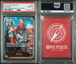 PSA 10 Shanks OP09-001 PSA Promo One Piece Card Game 2025 PSA magazine Promo - Image 4