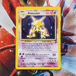 Alakazam - 1/130 - Holographic Rare - Base Set 2 - Pokemon Card - Lot #594 - Image 3