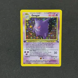 HOLO BLEED GENGAR 1st Edition 5/62 Rare 1999 Pokemon Fossil Set Card WOTC | MINT - Image 2