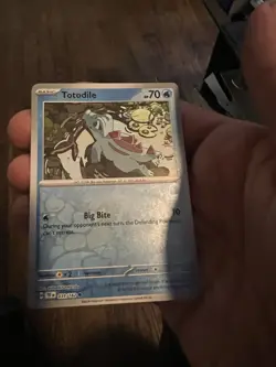 Pokemon TCG Totodile Reverse Holo Common Card 39/162 Temporal Forces - Image 1