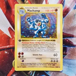 Machamp - 8/102 - 1st Edition Shadowless - Base Set - Pokemon Card - Lot #593 - Image 3