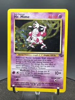 Mr. Mime 6/64 Holo Card Jungle Set 1999 Pokemon WOTC - Image 2